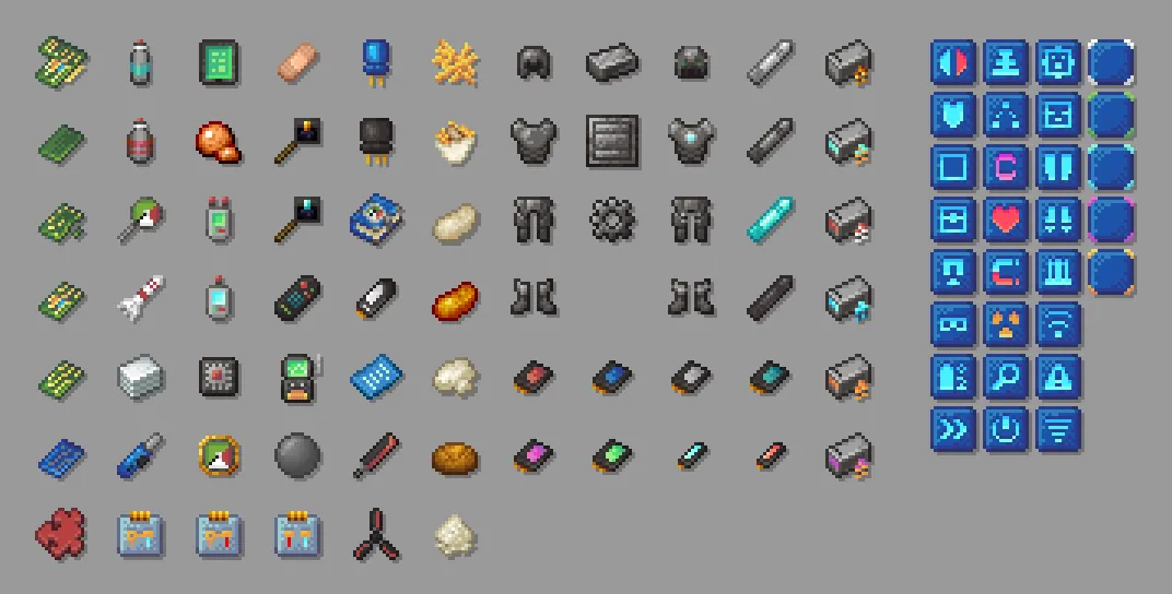 PneumaticCraftのアイテムのアイコン一覧